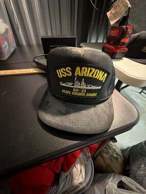 Head To Toe USS Arizona BB-39 Pearl Harbor Hawaii Trucker Hat
